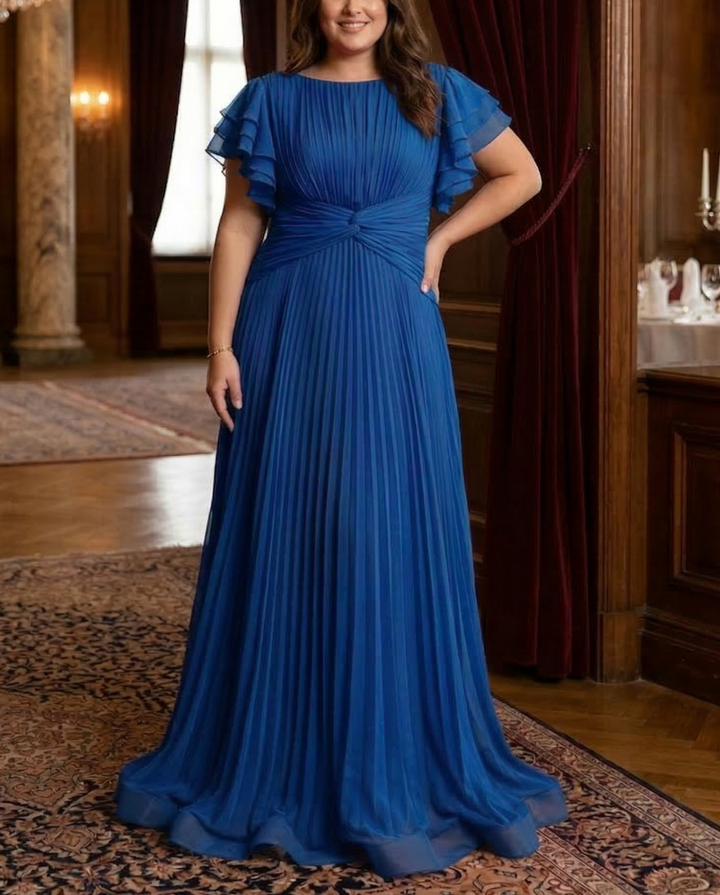 Camille | Elegant Pleated Evening Gown