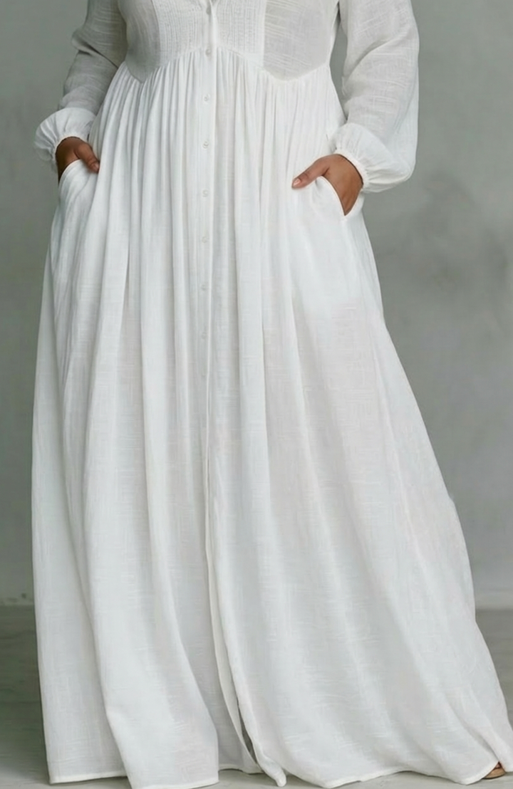 Cordelia | Elegant Button-Down Maxi Dress