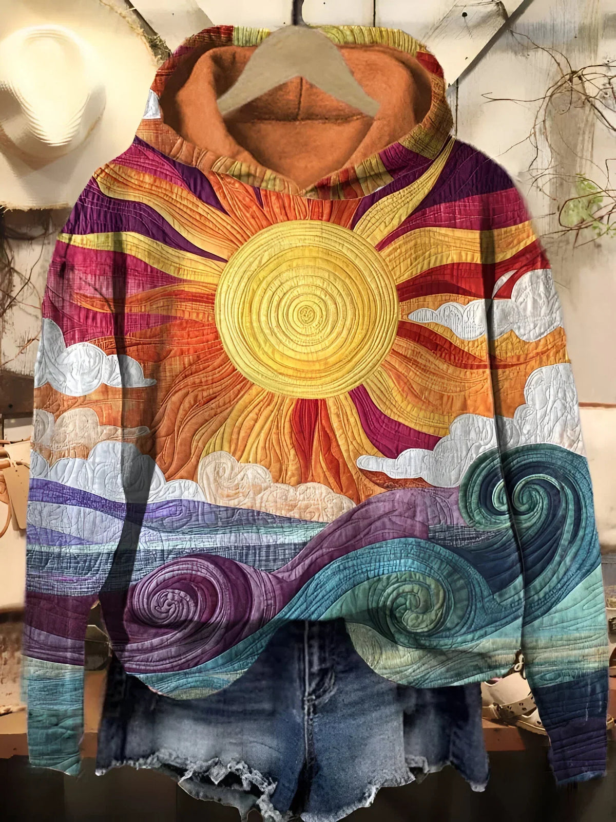 Sofie™ - Retro Sunray Hoodie