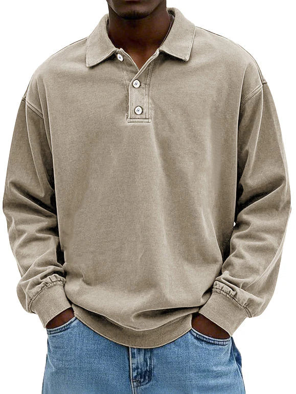 Edgar | Long-Sleeve Polo Shirt