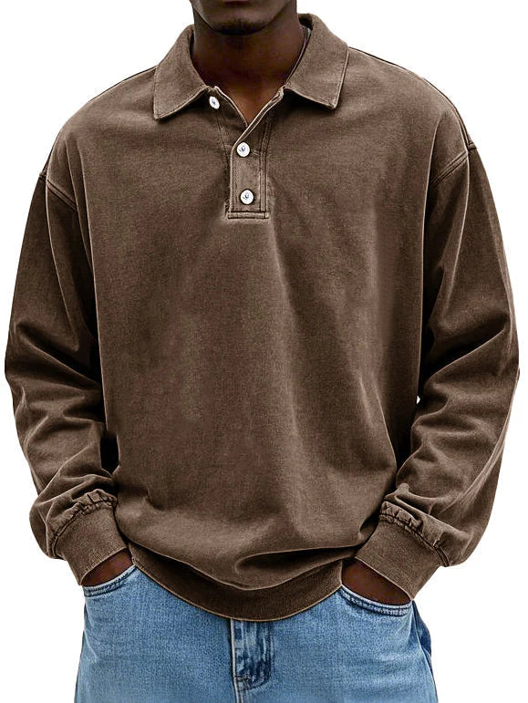 Edgar | Long-Sleeve Polo Shirt