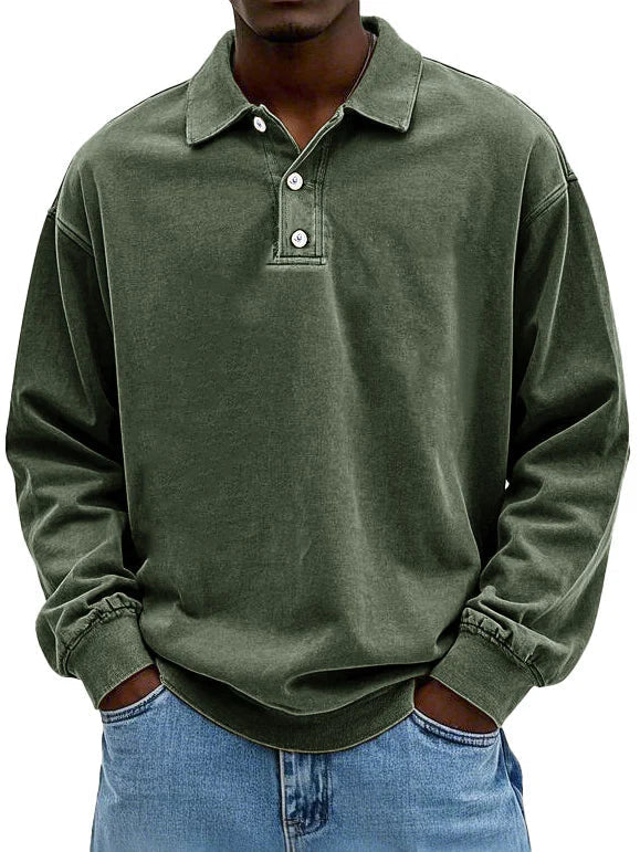 Edgar | Long-Sleeve Polo Shirt