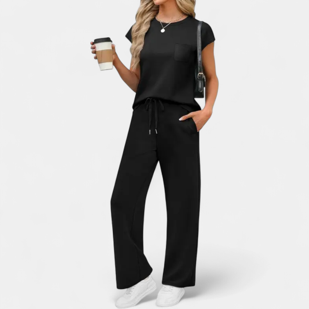 HARLIE | Casual Cap Sleeve Lounge Ensemble