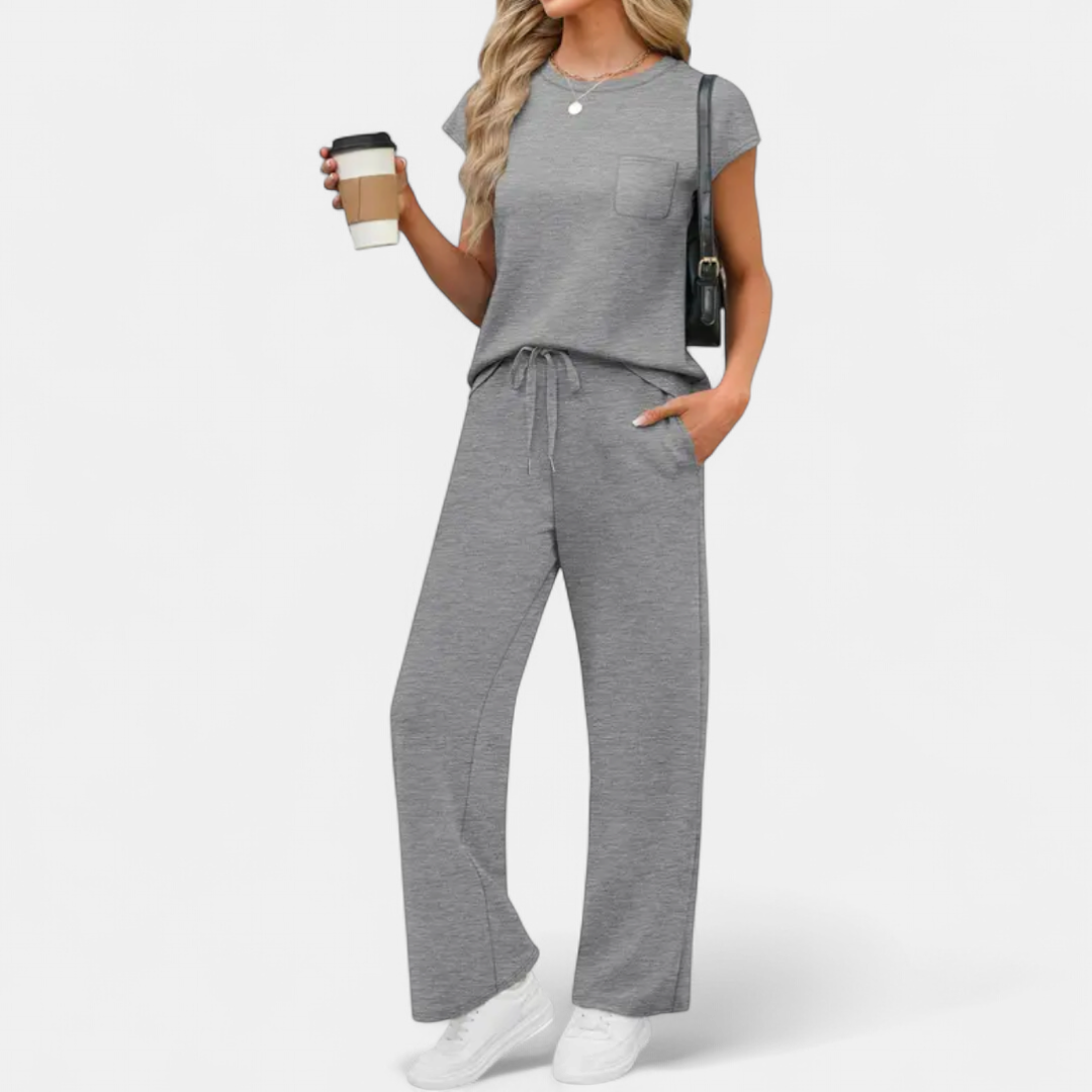 HARLIE | Casual Cap Sleeve Lounge Ensemble
