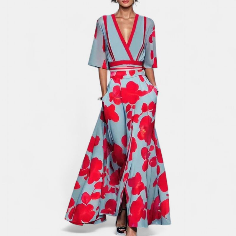 SOFIA | Chic Floral Maxi Dress