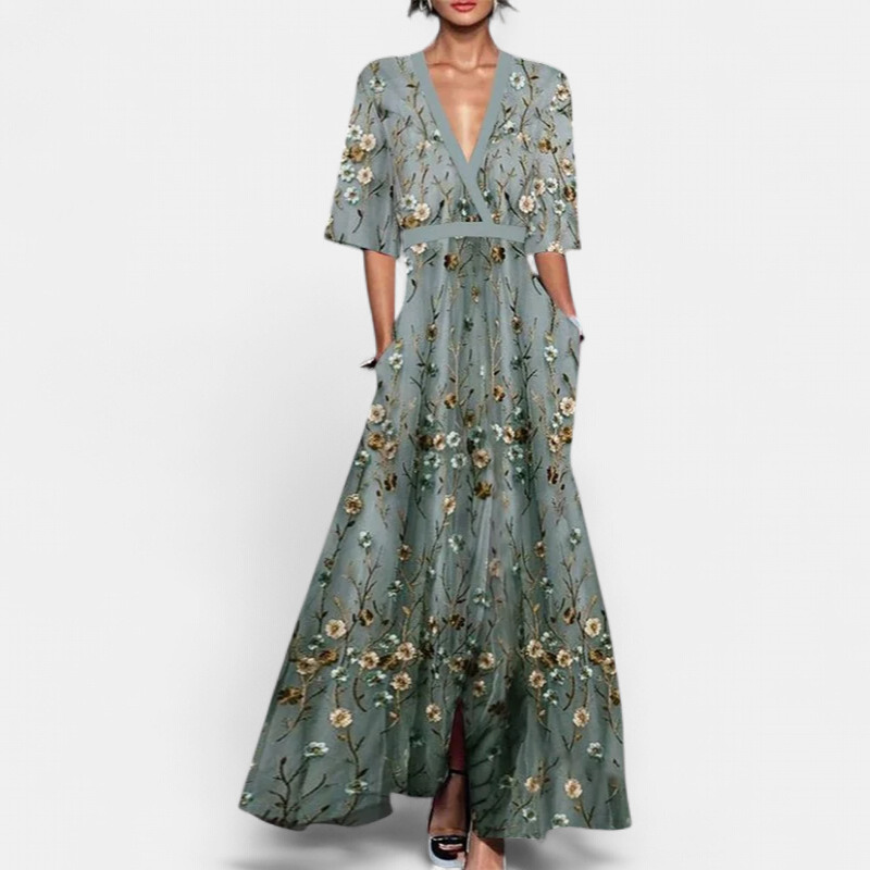 SOFIA | Chic Floral Maxi Dress