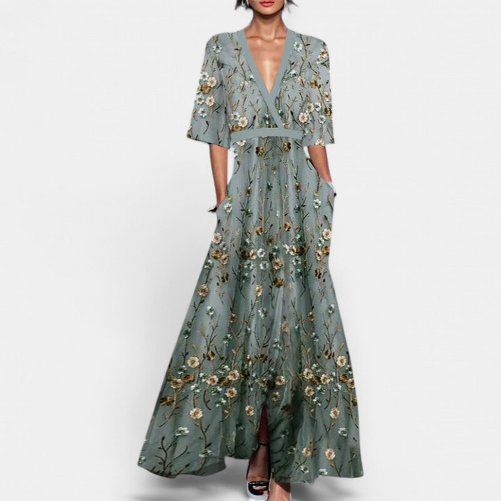 SOFIA | Chic Floral Maxi Dress