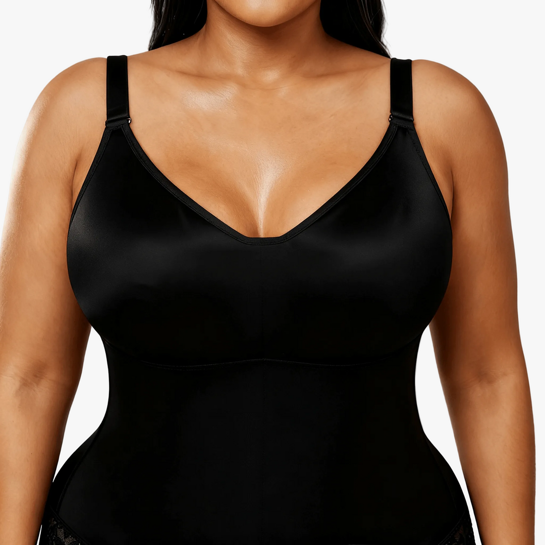 Sculptessa – Tummy Control Zip-Up Shapewear Bodysuit