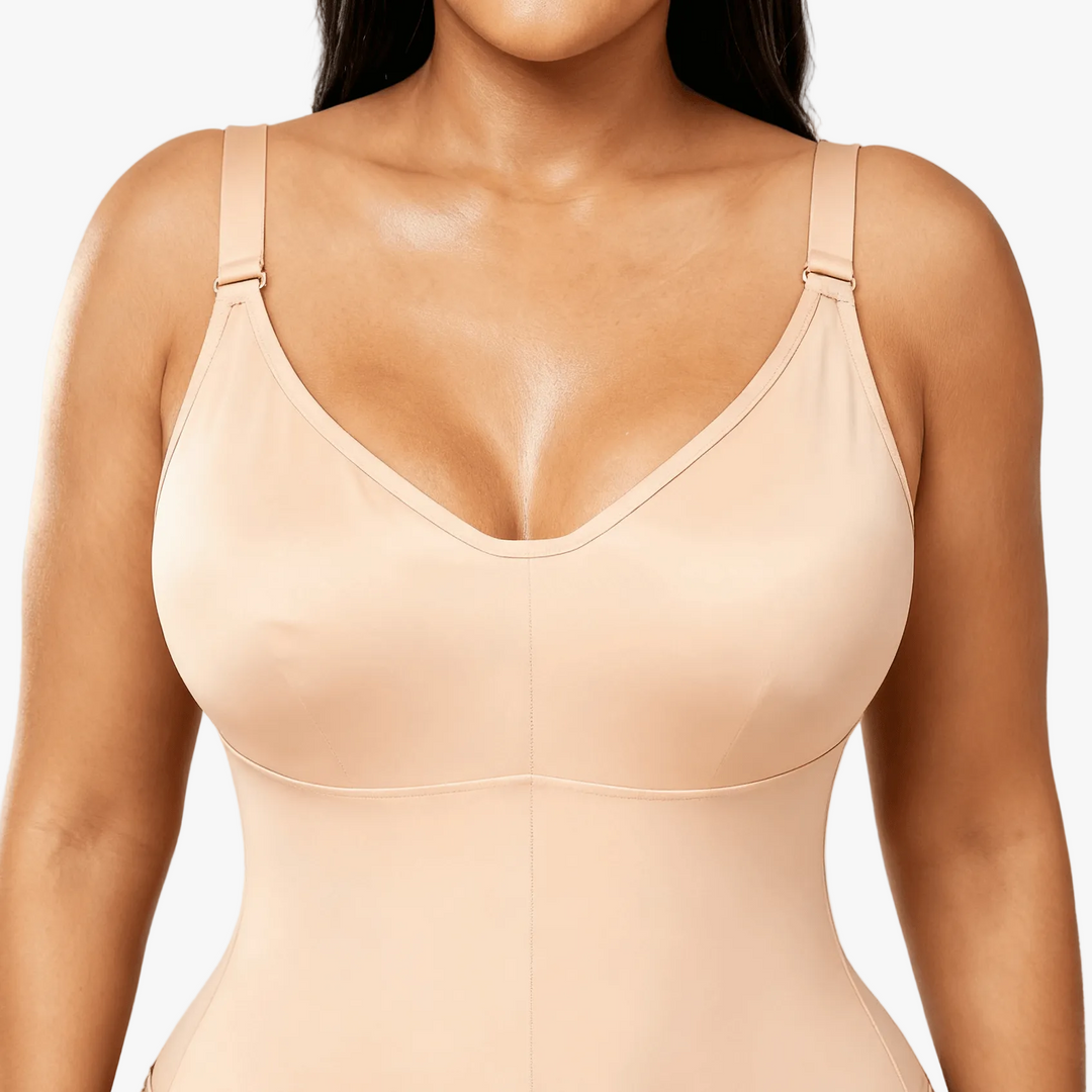 Sculptessa – Tummy Control Zip-Up Shapewear Bodysuit