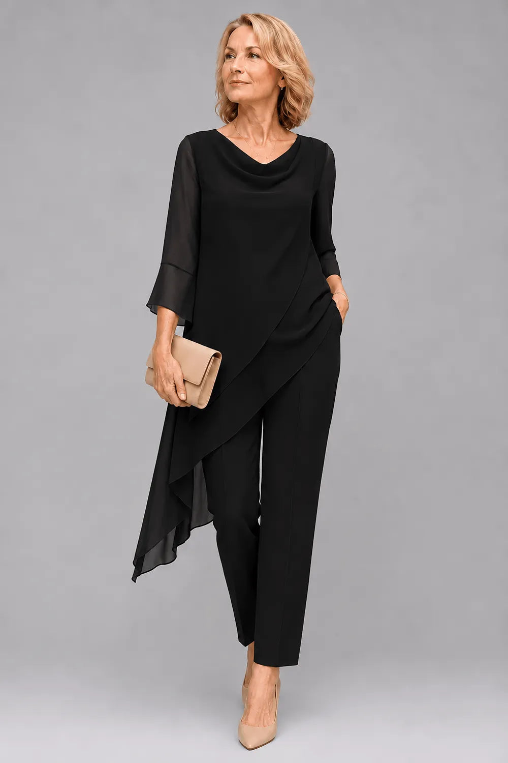 Martine | Flowing Chiffon Pant Set
