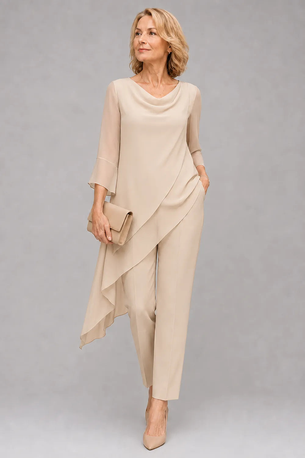 Martine | Flowing Chiffon Pant Set