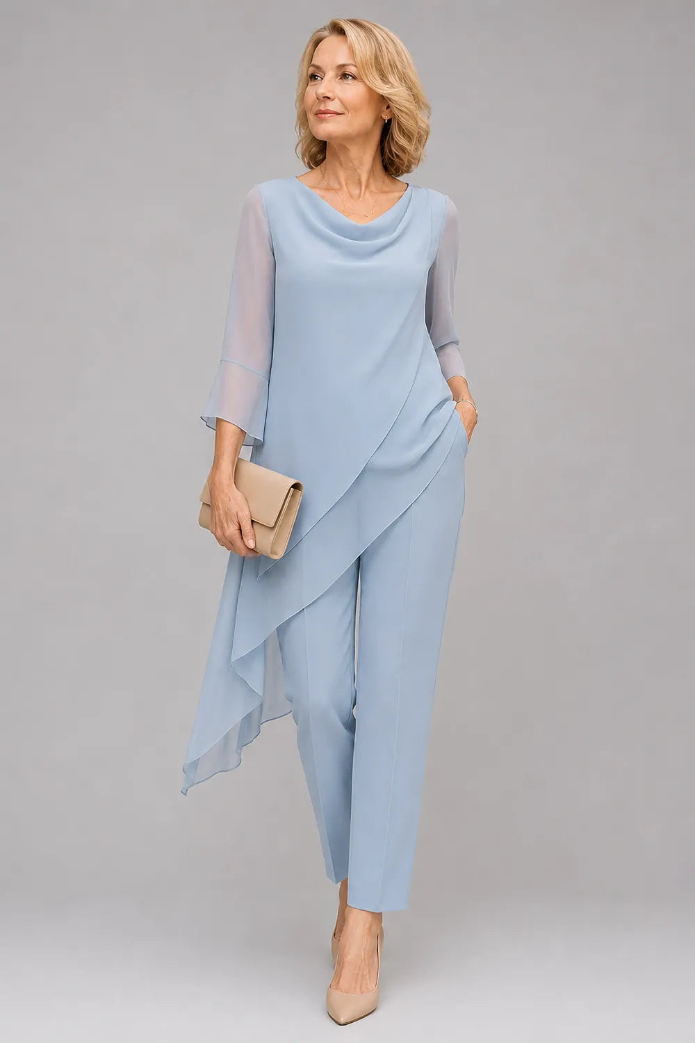 Martine | Flowing Chiffon Pant Set