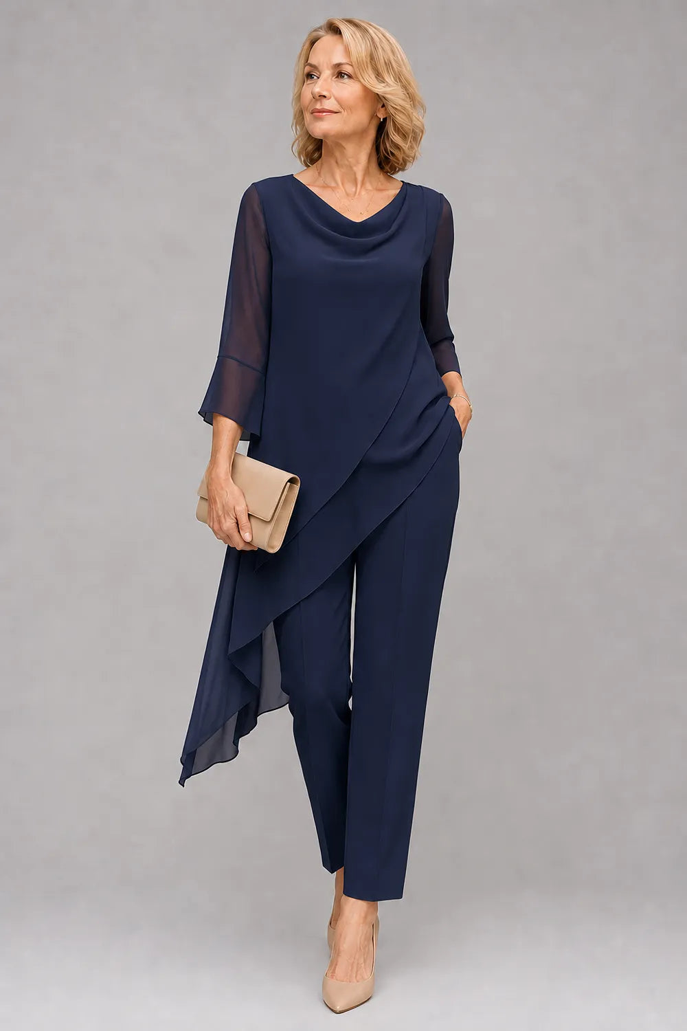 Martine | Flowing Chiffon Pant Set