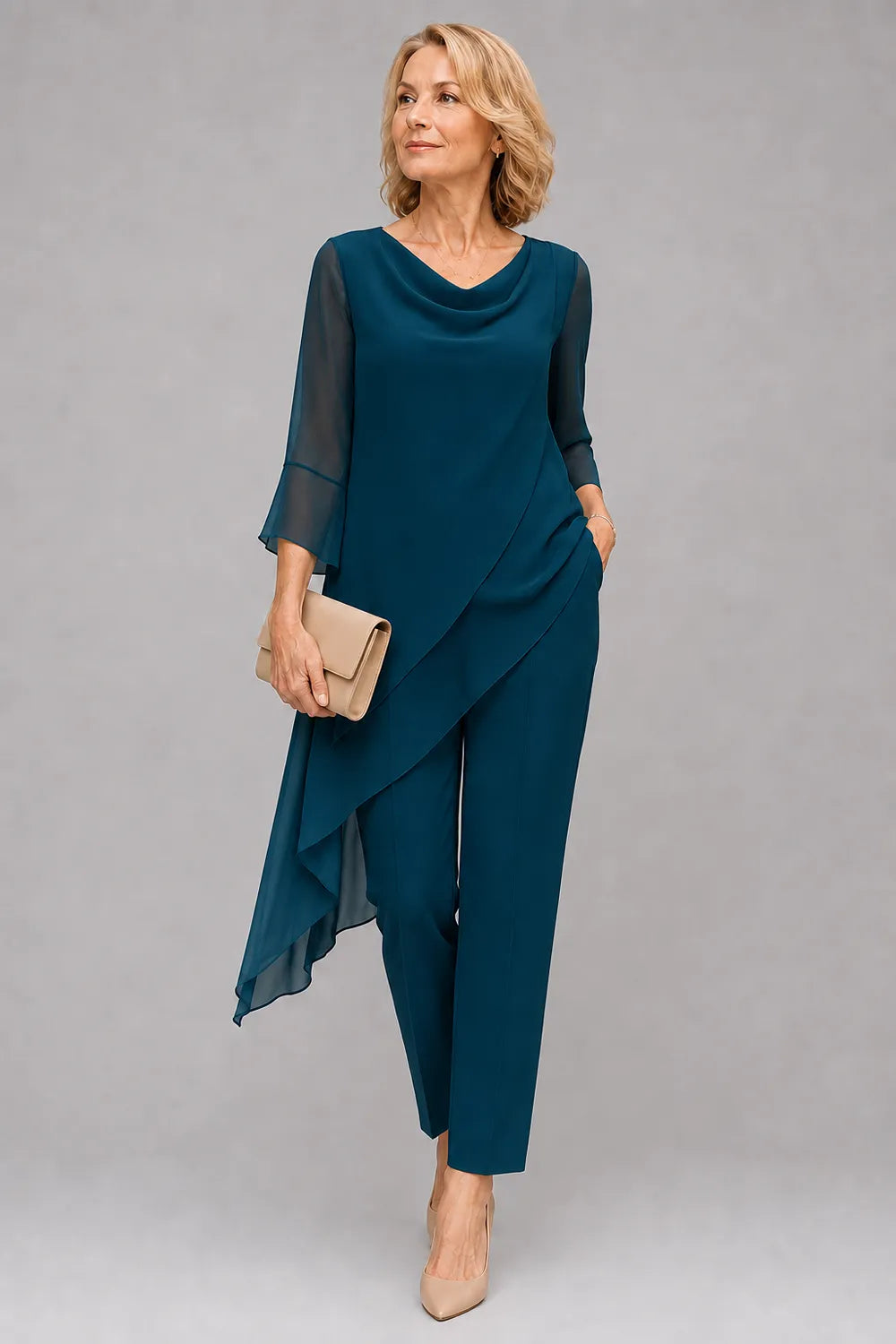 Martine | Flowing Chiffon Pant Set