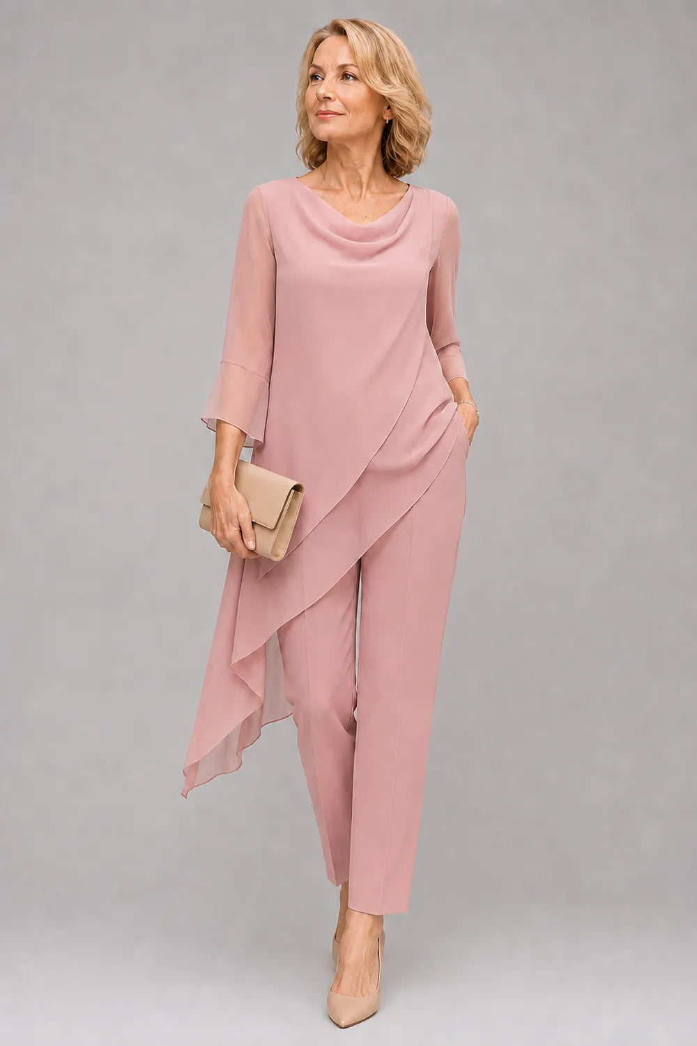 Martine | Flowing Chiffon Pant Set