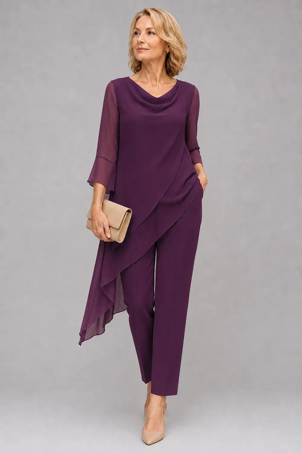 Martine | Flowing Chiffon Pant Set