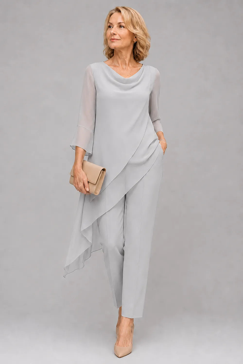 Martine | Flowing Chiffon Pant Set
