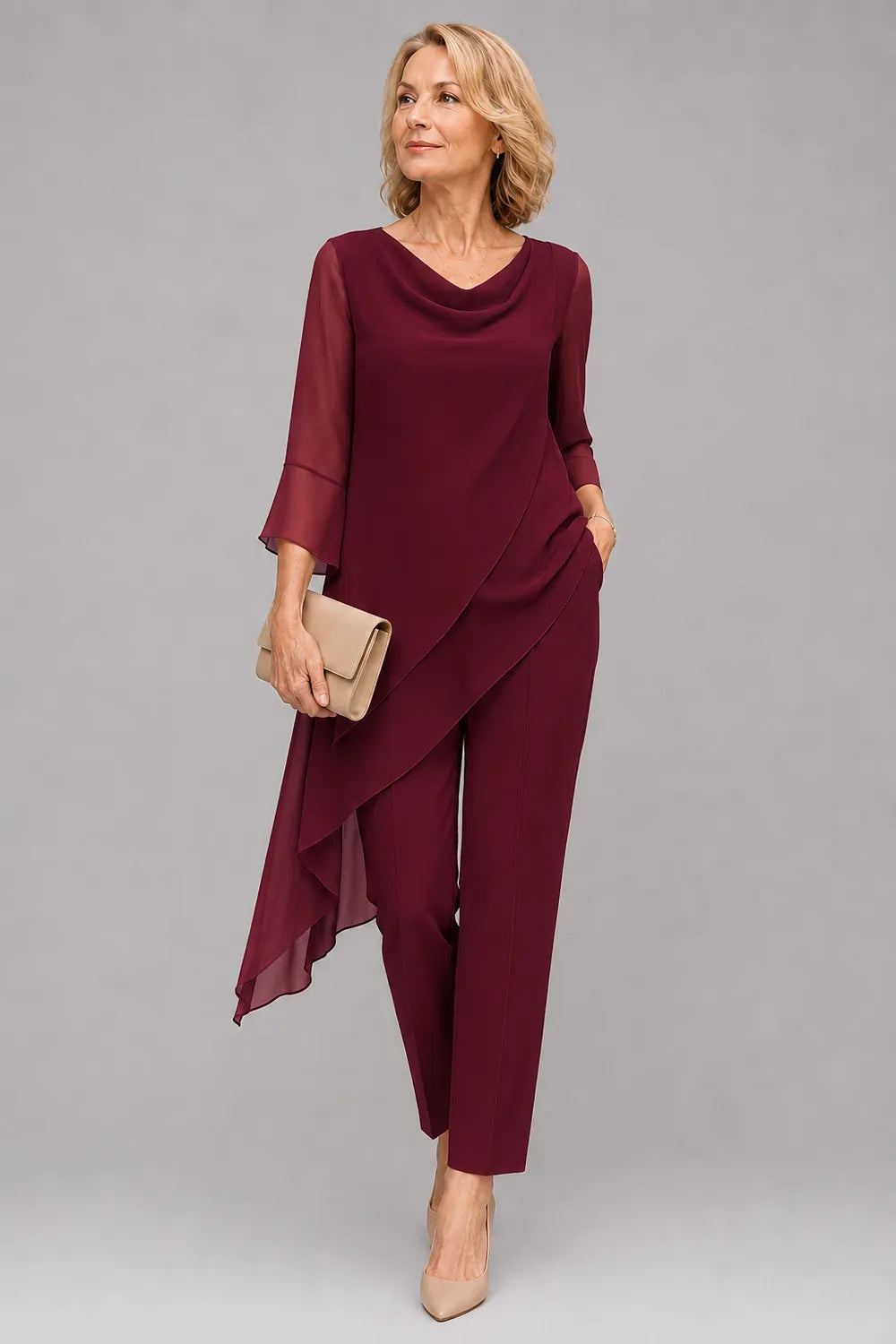 Martine | Flowing Chiffon Pant Set