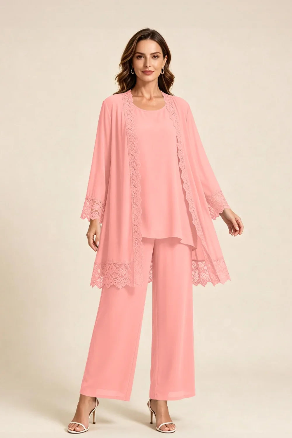 Els | Three-Piece Pant Suit with Lace