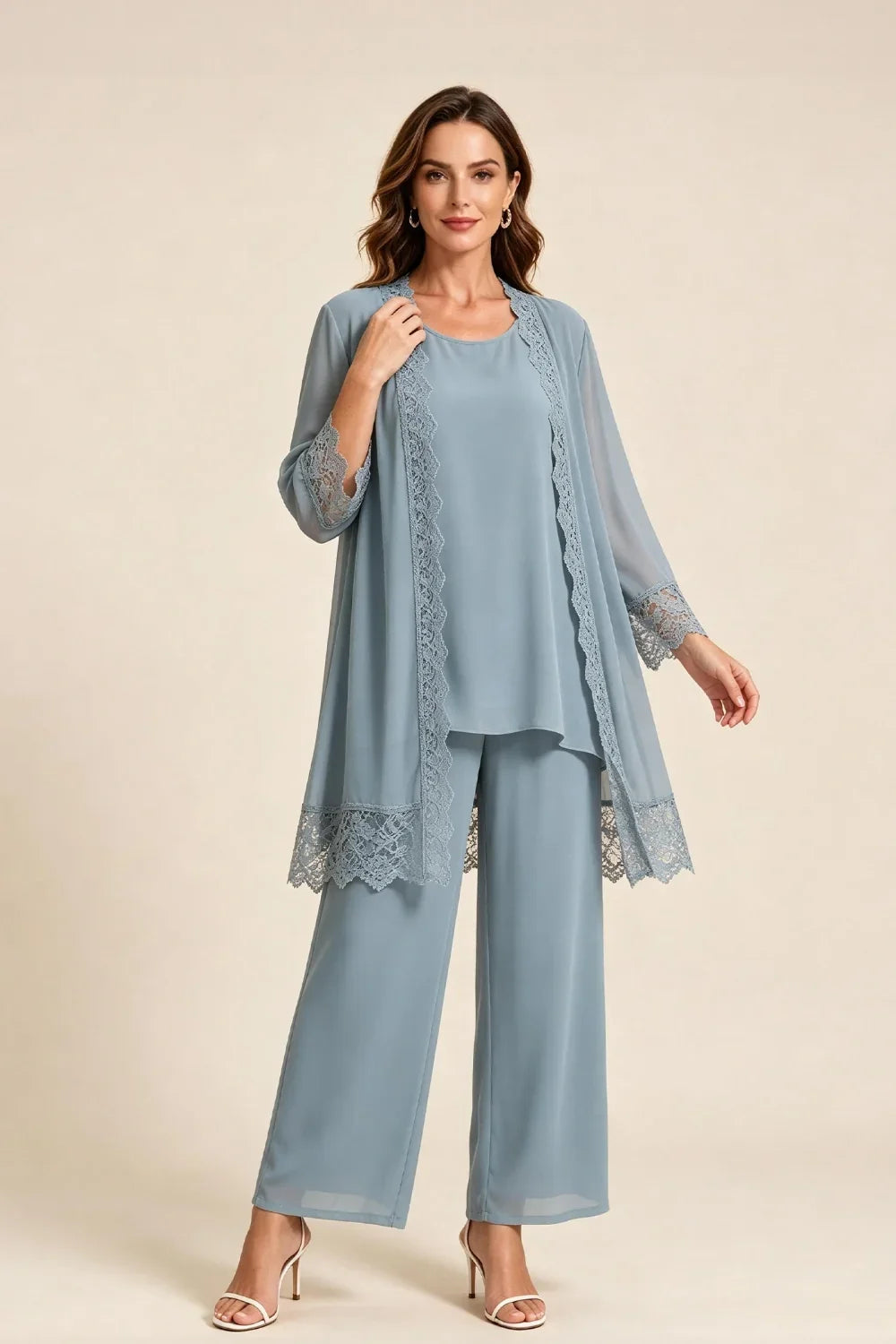 Els | Three-Piece Pant Suit with Lace