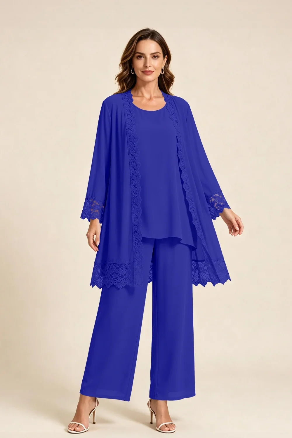 Els | Three-Piece Pant Suit with Lace