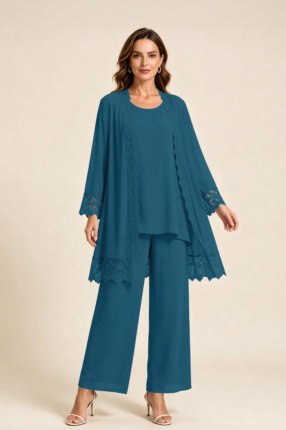 Els | Three-Piece Pant Suit with Lace