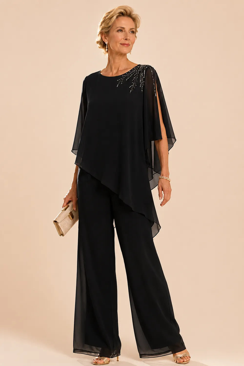 Marijke | Embellished Chiffon Jumpsuit