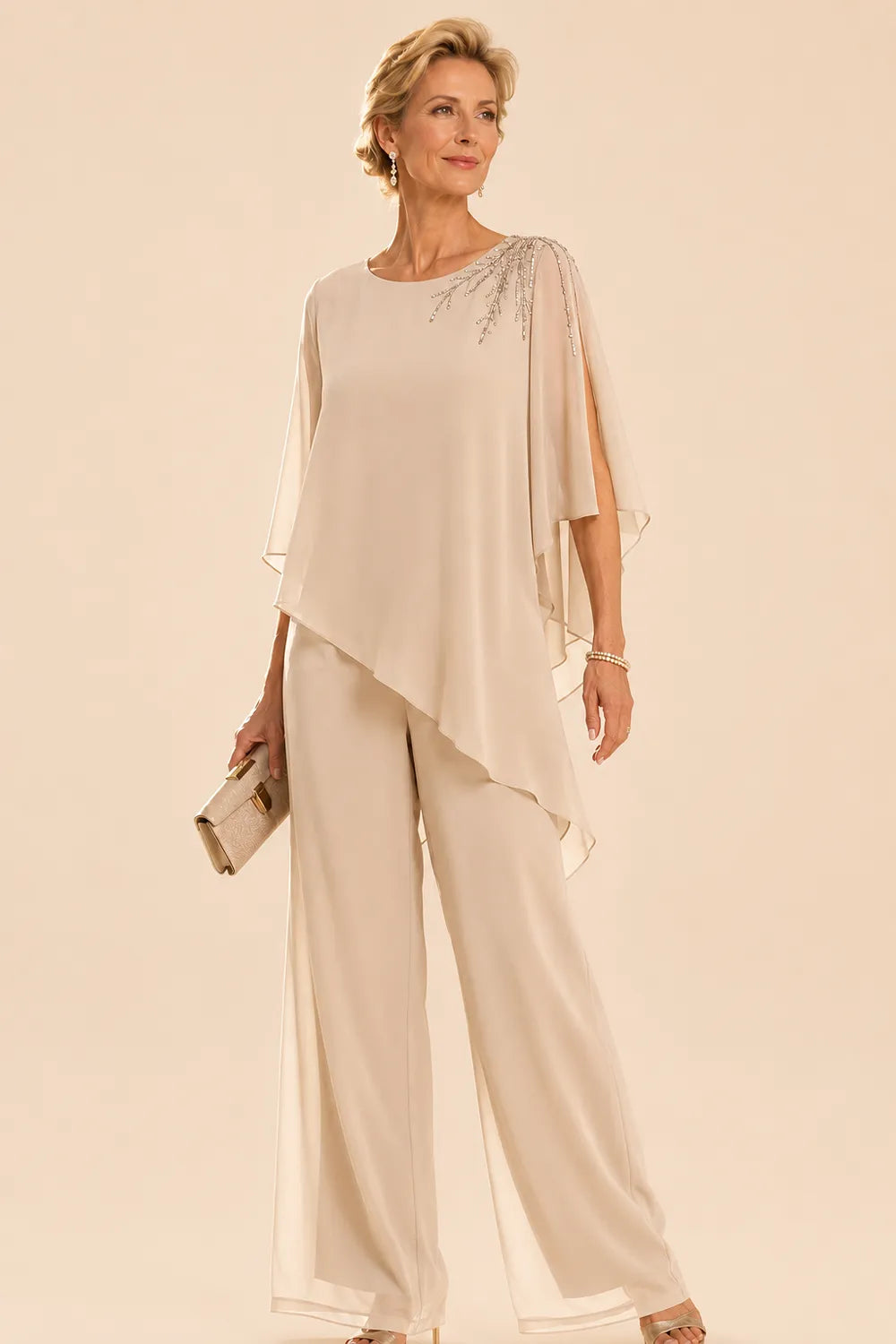 Marijke | Embellished Chiffon Jumpsuit