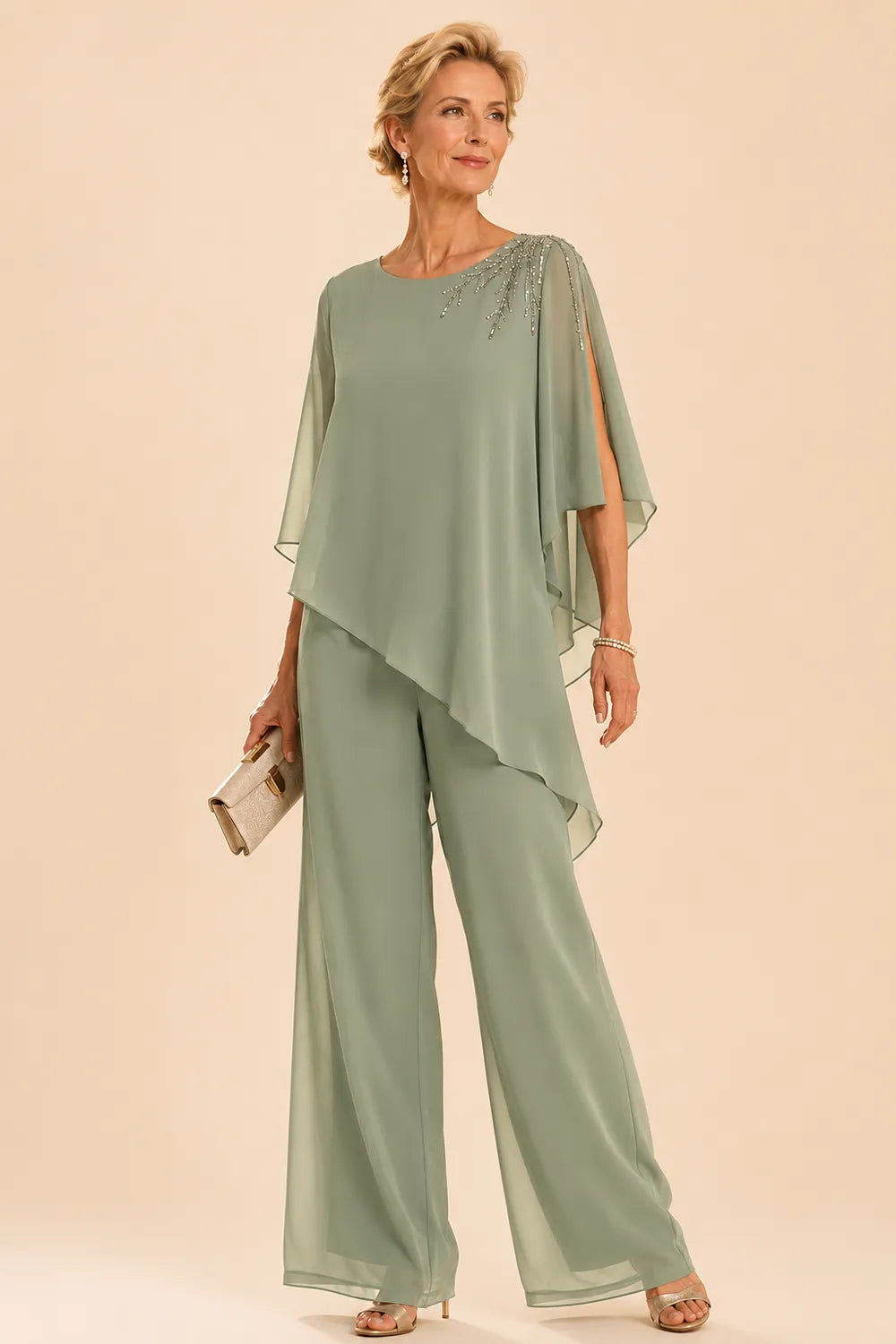 Marijke | Embellished Chiffon Jumpsuit