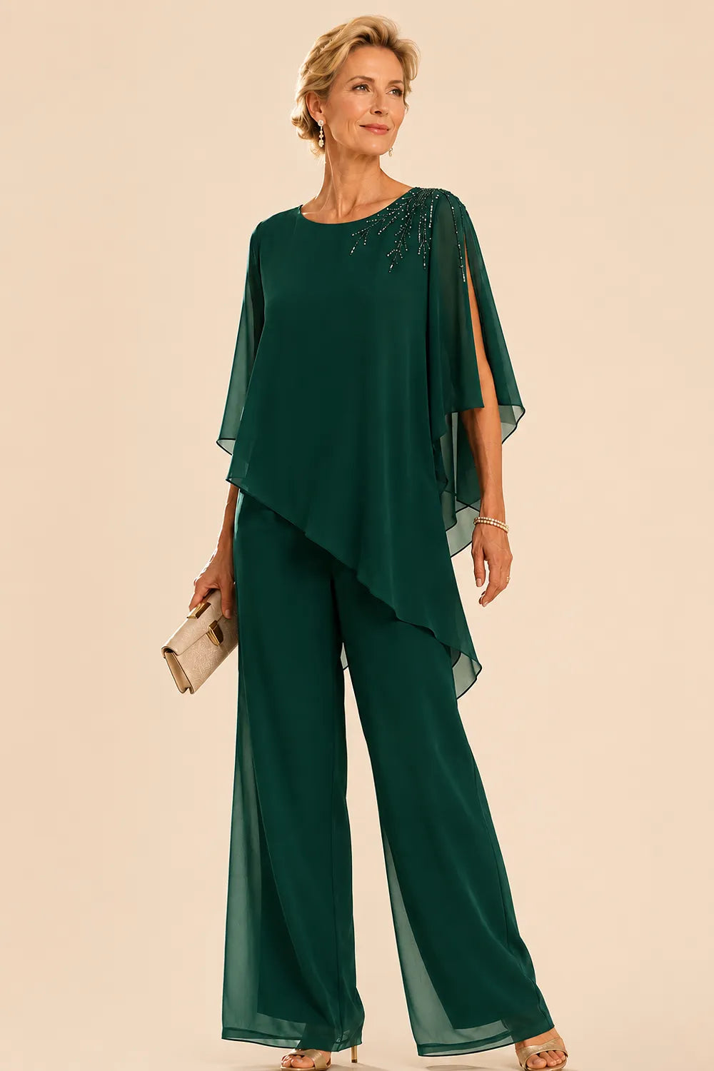 Marijke | Embellished Chiffon Jumpsuit