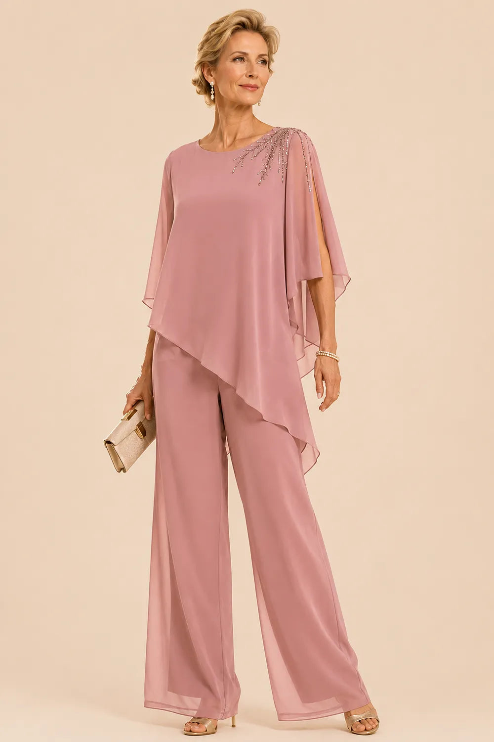 Marijke | Embellished Chiffon Jumpsuit