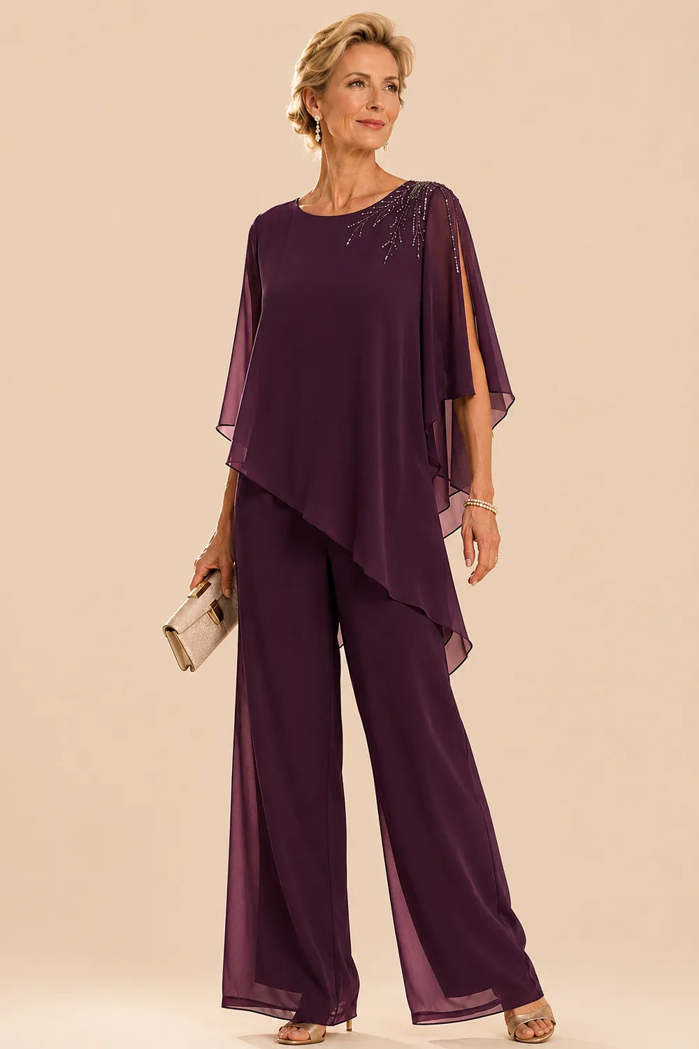 Marijke | Embellished Chiffon Jumpsuit