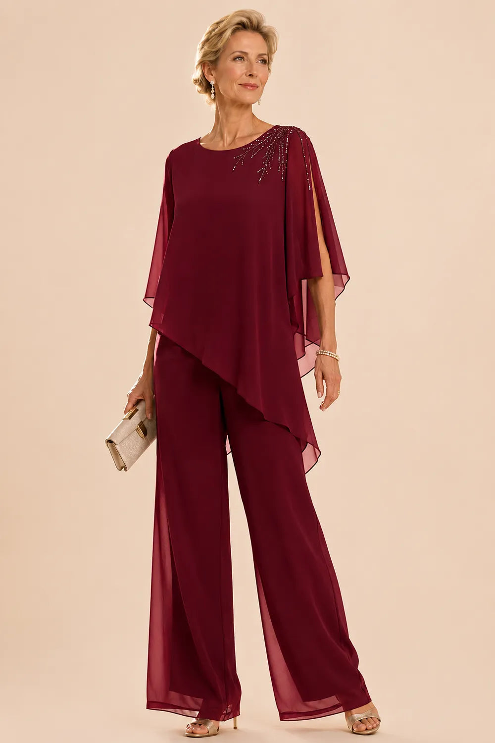 Marijke | Embellished Chiffon Jumpsuit