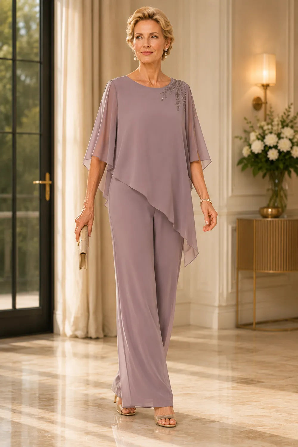 Marijke | Embellished Chiffon Jumpsuit