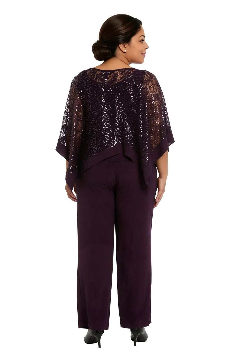 Karin | Festive Pants Set with Sequin Cape