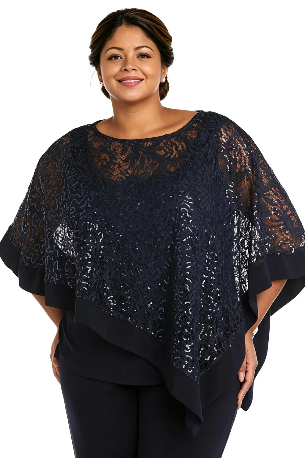 Karin | Festive Pants Set with Sequin Cape