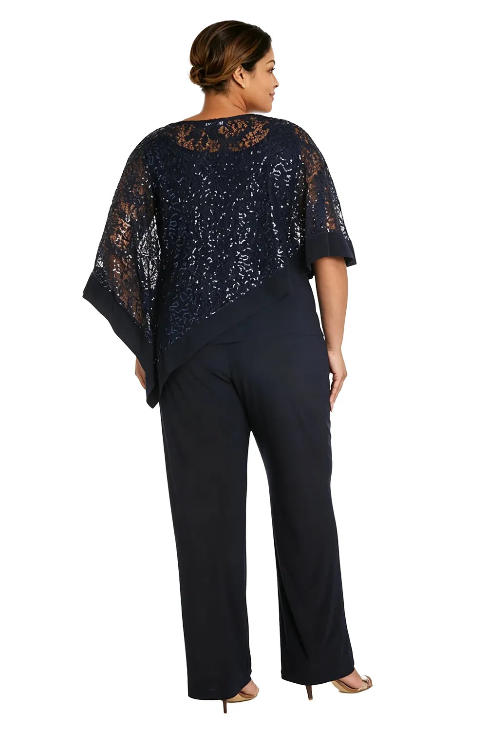 Karin | Festive Pants Set with Sequin Cape