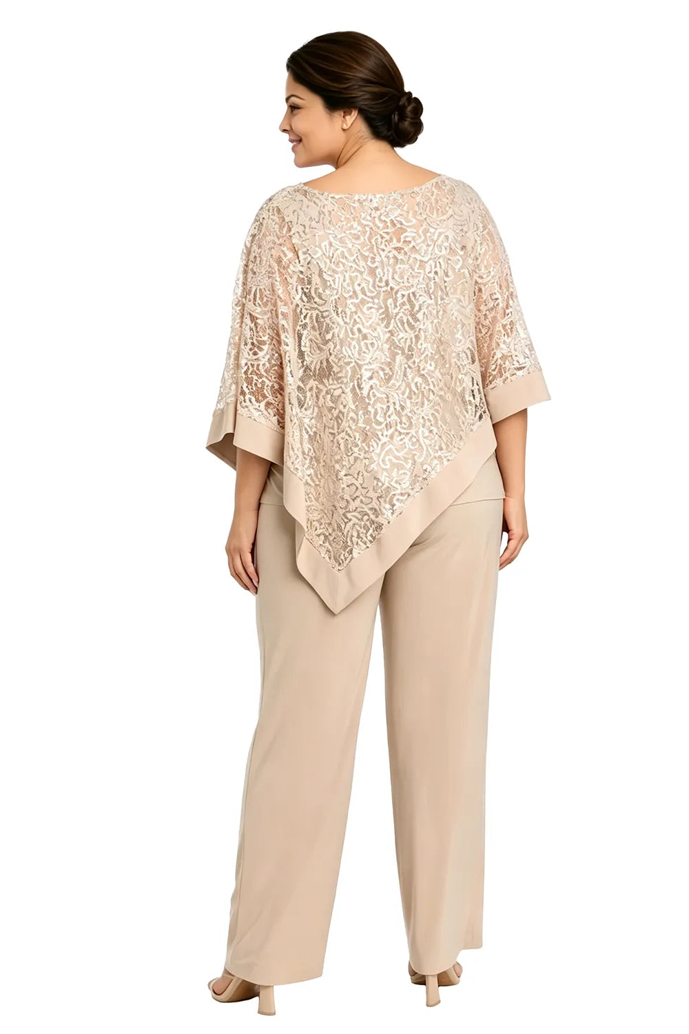 Karin | Festive Pants Set with Sequin Cape