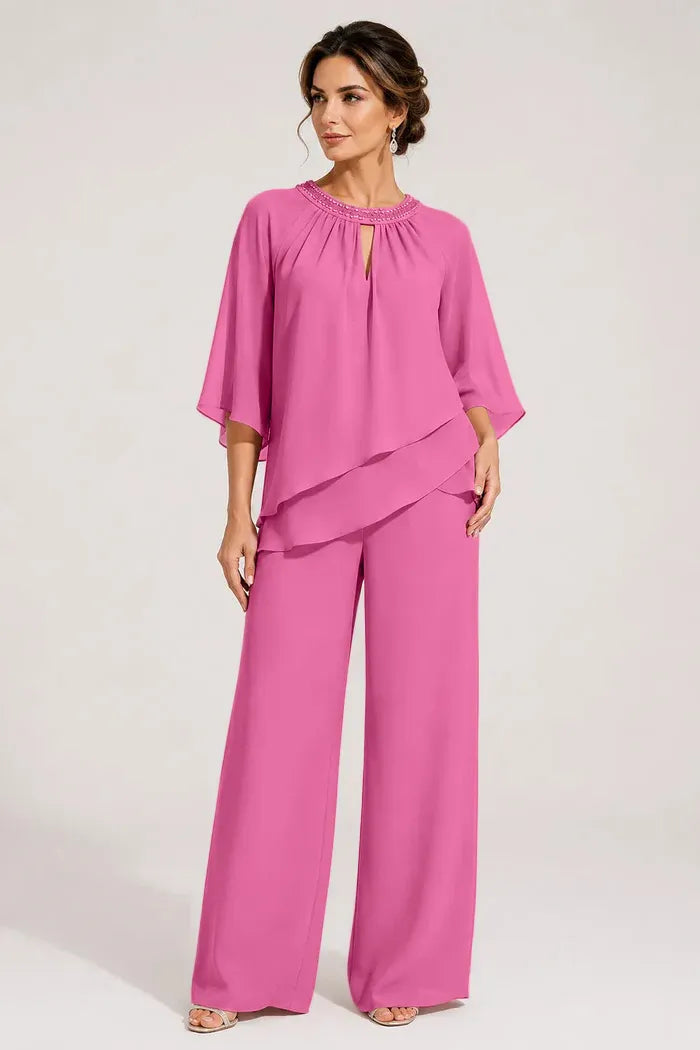 Jolien | Formal Pantsuit with Keyhole Neckline