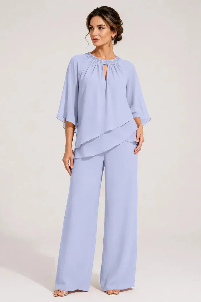 Jolien | Formal Pantsuit with Keyhole Neckline
