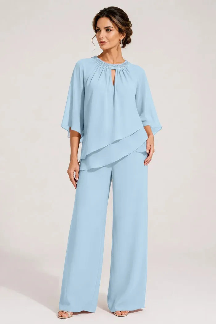 Jolien | Formal Pantsuit with Keyhole Neckline