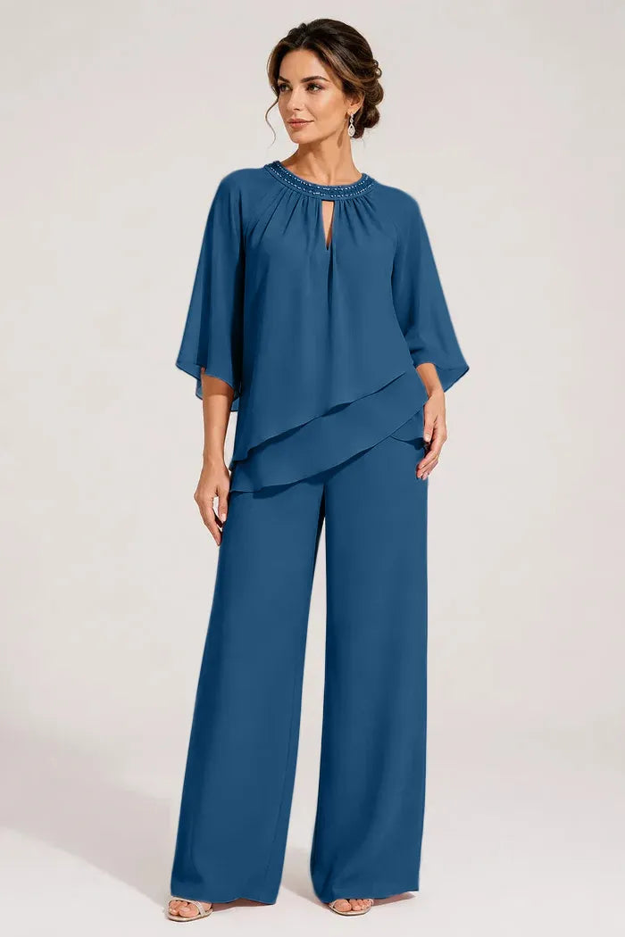 Jolien | Formal Pantsuit with Keyhole Neckline