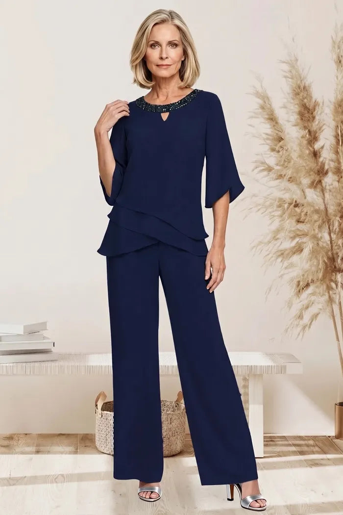 Petra | Refined Formal Pant Set with Loose Fit