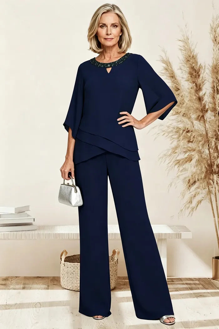 Petra | Refined Formal Pant Set with Loose Fit