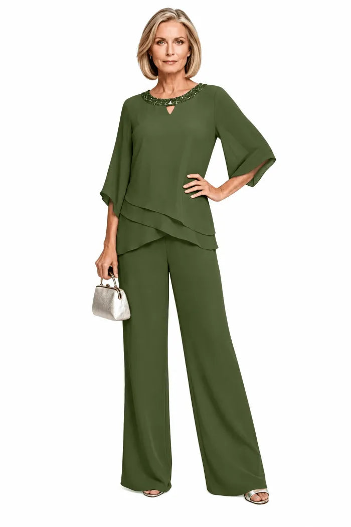Petra | Refined Formal Pant Set with Loose Fit