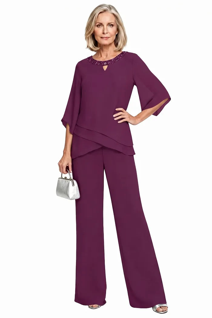 Petra | Refined Formal Pant Set with Loose Fit