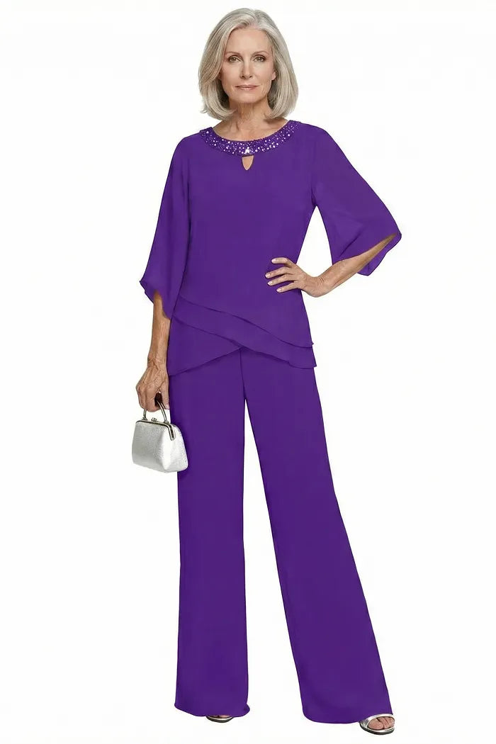 Petra | Refined Formal Pant Set with Loose Fit