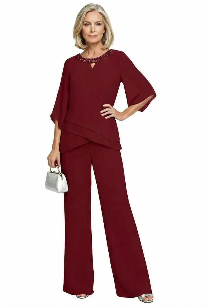 Petra | Refined Formal Pant Set with Loose Fit