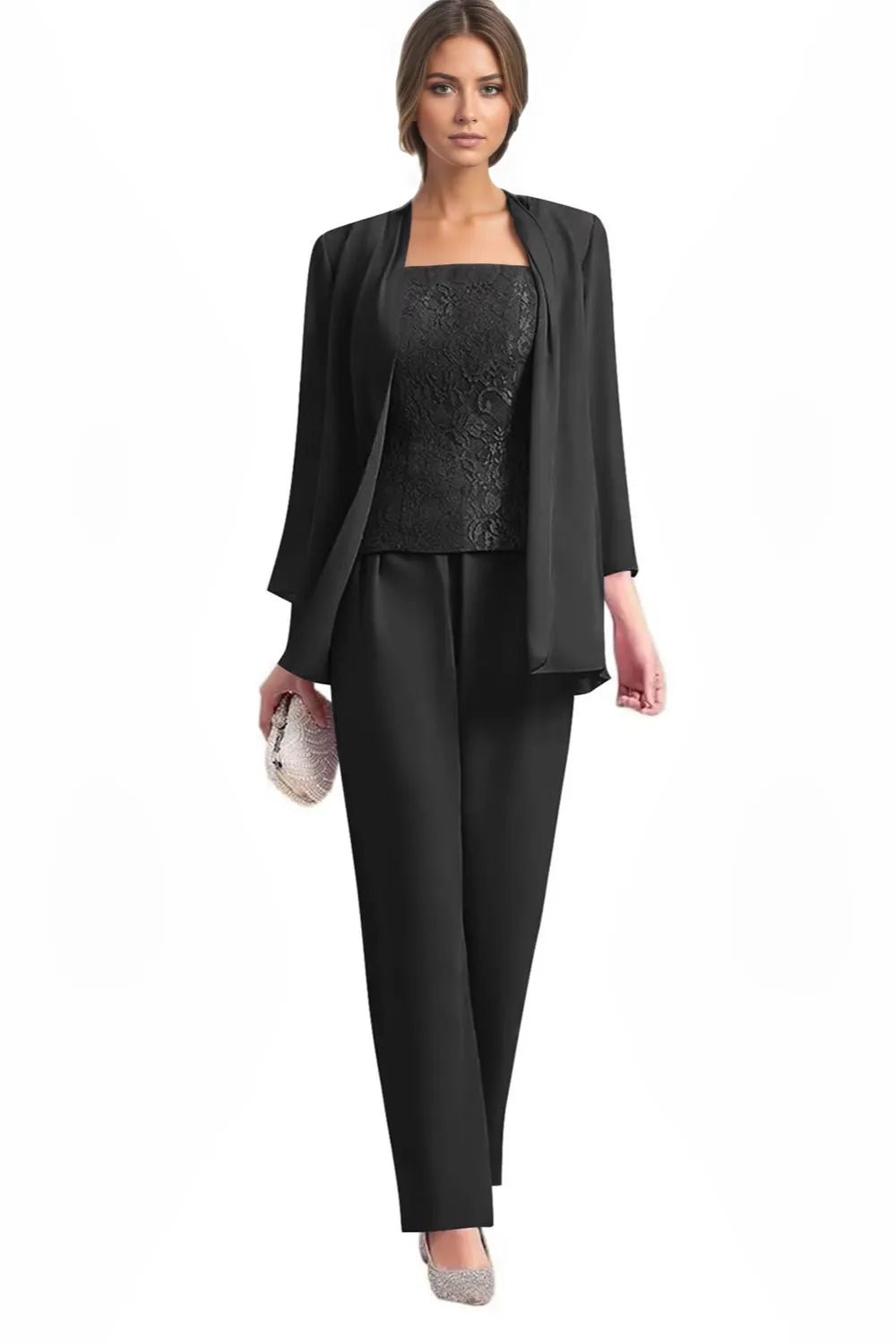 Monique | Elegant Three-Piece Formal Pantsuit