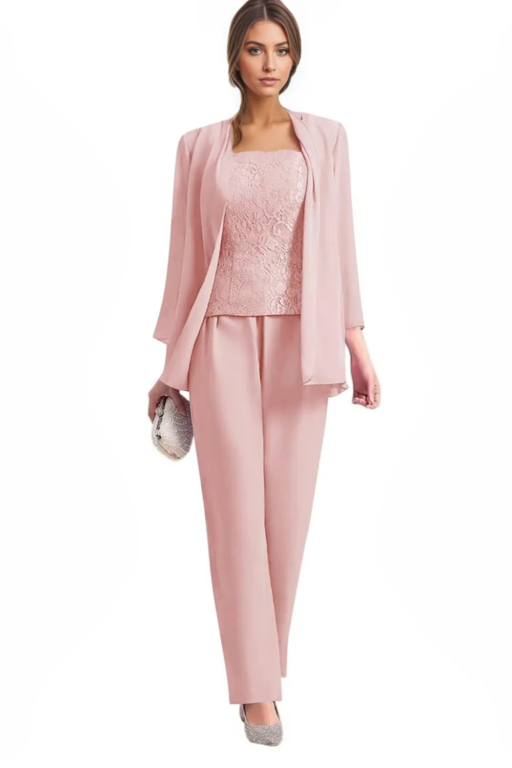 Monique | Elegant Three-Piece Formal Pantsuit